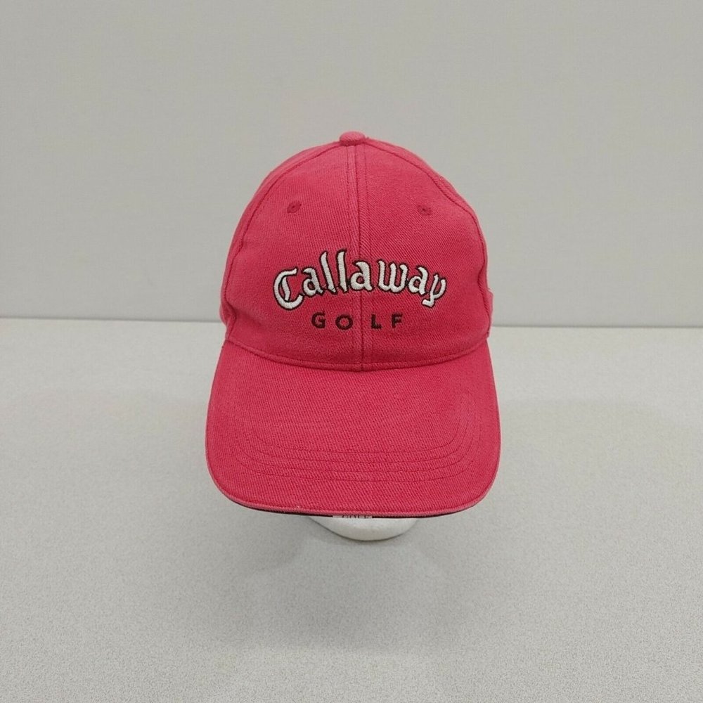 Callaway Golf Hat Men's Red Adjustable Strapback Baseball Hat Cap